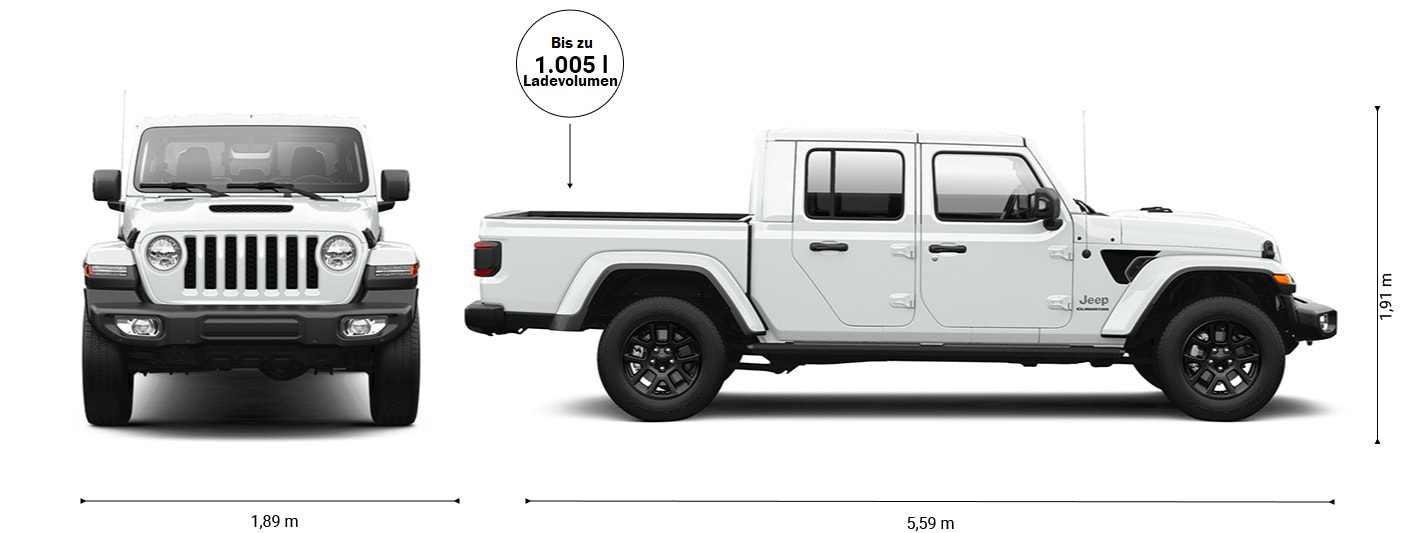 Jeep® Gladiator Pickup mit legendären GeländeFähigkeiten