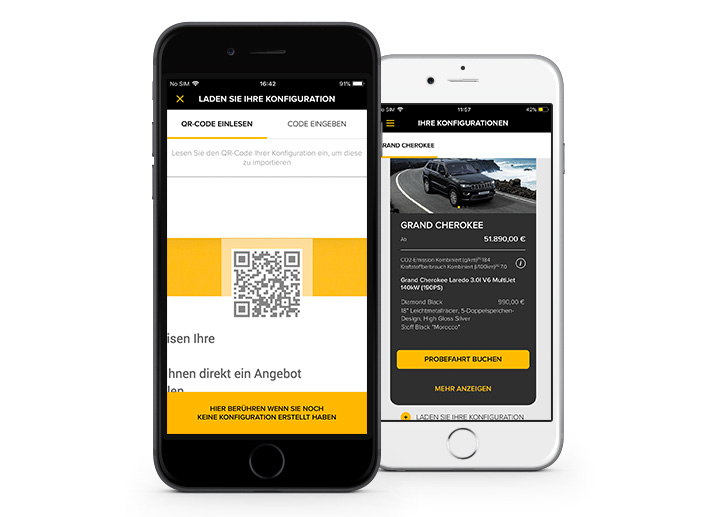 myJeep® App Die offizielle App für Jeep®Besitzer